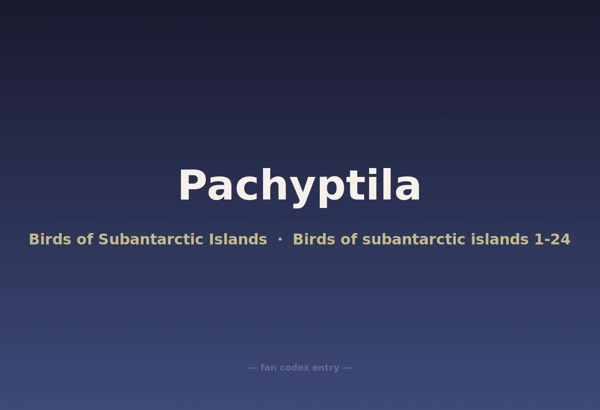 Pachyptila